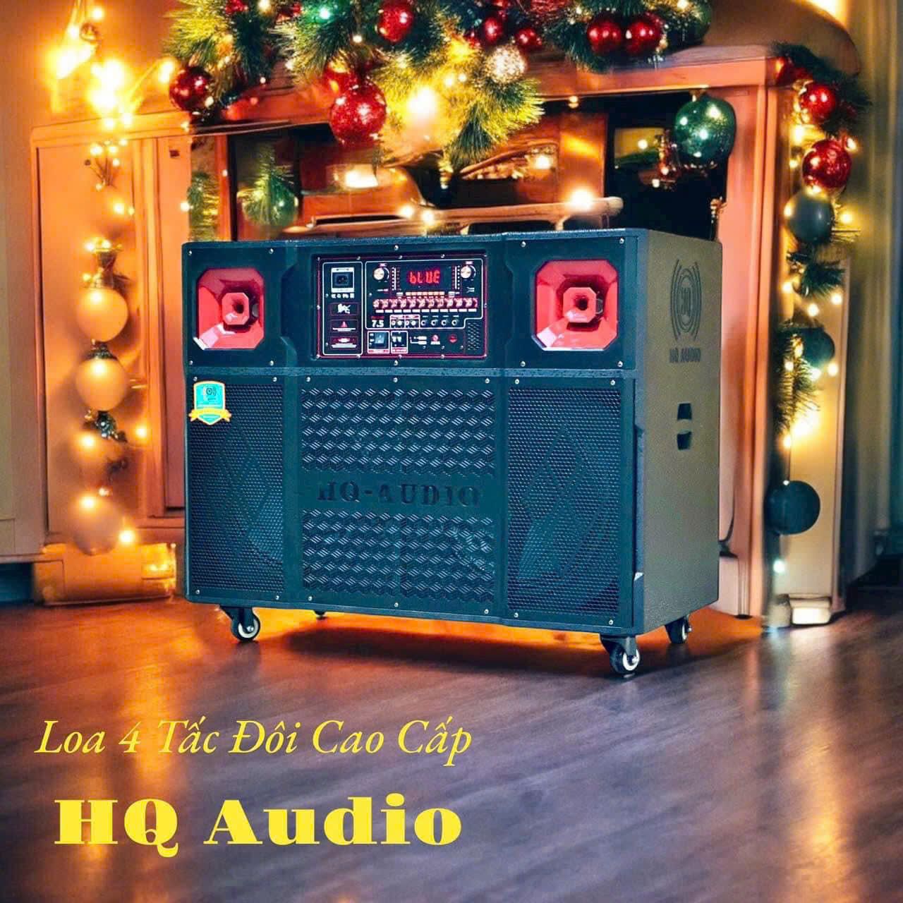 Loa kéo điện 4 tấc đôi cao cấp HQ Audio